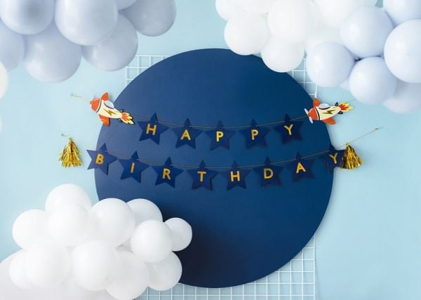 PartyDeco GRL108, Garland, Papir, Flerfarget, Bilde, Bursdag, Universell