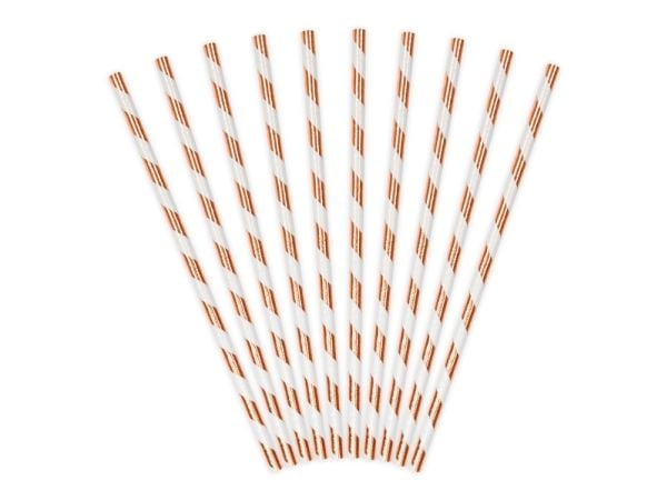 PartyDeco SPP1M-019RJ, Rosegull, Hvit, Papir, 195 mm, 10 stykker, 72 mm, 270 mm
