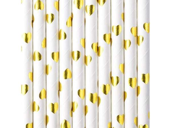 PartyDeco SPP7M-019, Gull, Hvit, Papir, 195 mm, 10 stykker, 72 mm, 270 mm