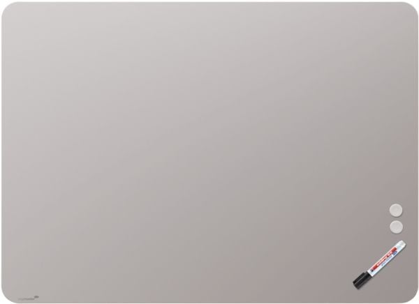 Legamaster Glasboard matte 90 x 120 cm runde Ecken Warm Grey Oberfläche, Grå, 1200 mm, 900 mm, 4 mm, 14,1 kg, 1295 mm