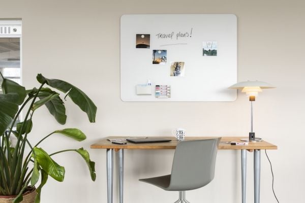 Legamaster Glasboard matte 90 x 120 cm runde Ecken Warm Grey Oberfläche, Grå, 1200 mm, 900 mm, 4 mm, 14,1 kg, 1295 mm