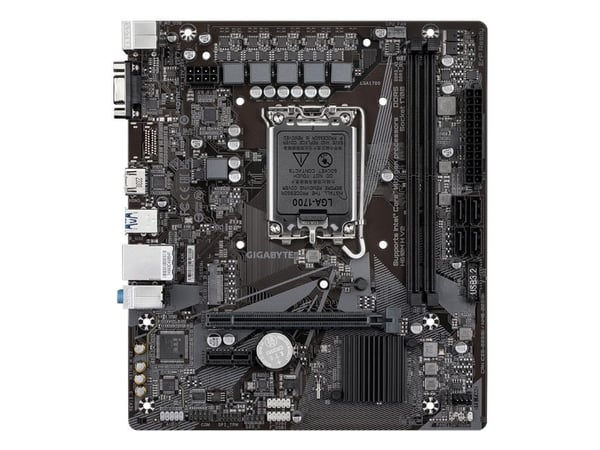 Gigabyte H610M H V2 - 1.0 - hovedkort - micro ATX - LGA1700-sokkel - H610 Chipset - USB 3.2 Gen 1 - Gigabit LAN - innbygd grafikk (CPU kreves) - HD...