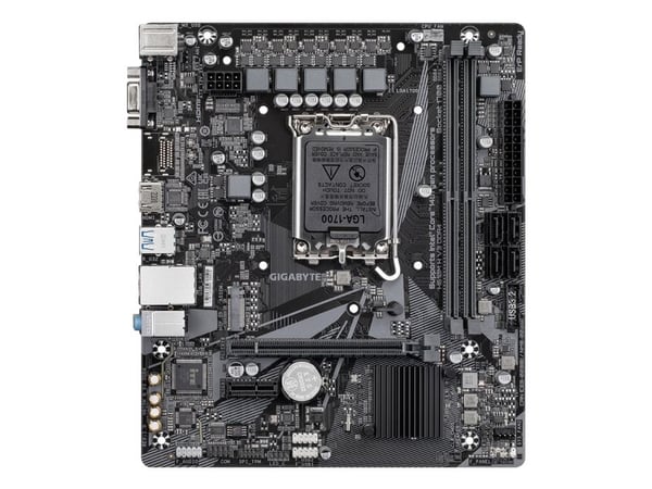 Gigabyte H610M H V3 DDR4 - 1.0 - hovedkort - micro ATX - LGA1700-sokkel - H610 Chipset - USB 3.2 Gen 1 - Gigabit LAN - innbygd grafikk (CPU kreves)...