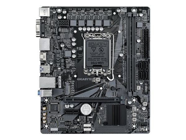 Gigabyte H610M S2H V3 DDR4 - 1.0 - hovedkort - micro ATX - LGA1700-sokkel - H610 Chipset - USB 3.2 Gen 1 - Gigabit LAN - innbygd grafikk (CPU kreve...