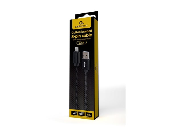 Cablexpert - Lightning-kabel - USB hann til Lightning hann - 1.8 m - svart
