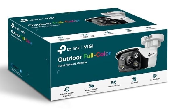 TP-Link VIGI C350(2.8MM), IP-sikkerhetskamera, Utendørs, Koblet med ledninger (ikke trådløs), 120 dB, CE, NTRA, VCCI, KC, BSMI, FCC, IC, Tak
