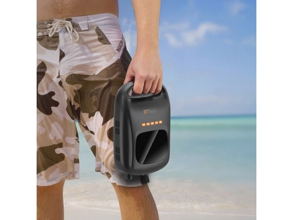 Technaxx 5112 TX-266 batteridriven kompressor med powerbankfunktion, 12 V adapter för drift med kabel (5112)
