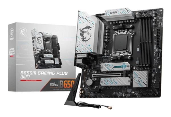 MSI B650M GAMING PLUS WIFI - Hovedkort - micro ATX - Socket AM5 - AMD B650 Chipset - USB 3.2 Gen 1, USB-C 3.2 Gen2, USB 3.2 Gen 2 - 2.5 Gigabit LAN...