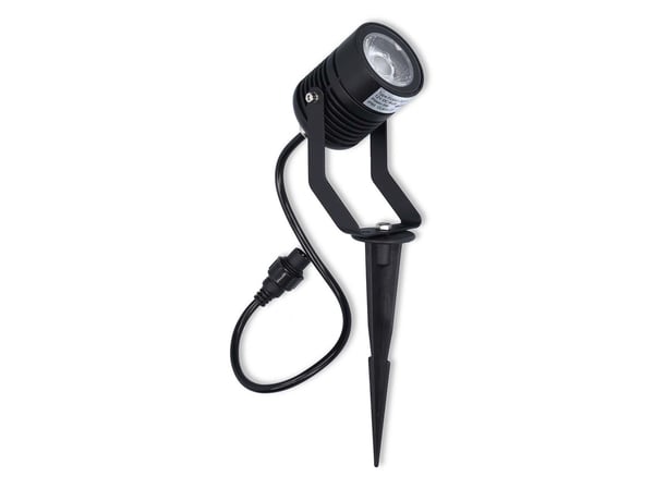 Nedis ZBLOS10RGBW3, Utendørs bakkebelysning, Sort, Aluminium, IP65, Hage, Gressplen, Gangsti, Terrasse, Gulvmontering