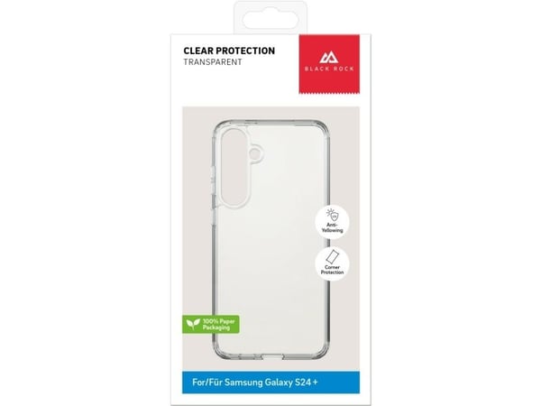Black Rock Clear Protection Case, Etui, Samsung, Galaxy S24+, 17 cm (6.7"), Gjennomsiktig