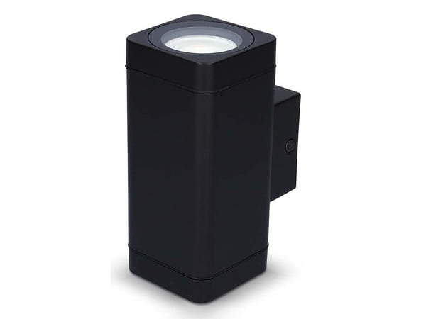 Nedis BTLOW05RGBW, Vegglys, Sort, Akrylonitril-butadien-styren (ABS), IP44, Fasade, Hage, Veggmontering
