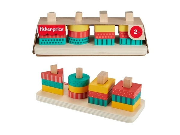 Fisher Price Wood Shape Stacker