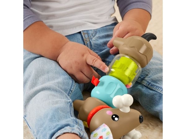 Fisher-Price FP Pets Click & Spin Activity Pup -hienomotoriikkalelu vauvoille, 0,5 vuosi/vuosia, Tuottaa ääntä, Muovi, Monivärinen