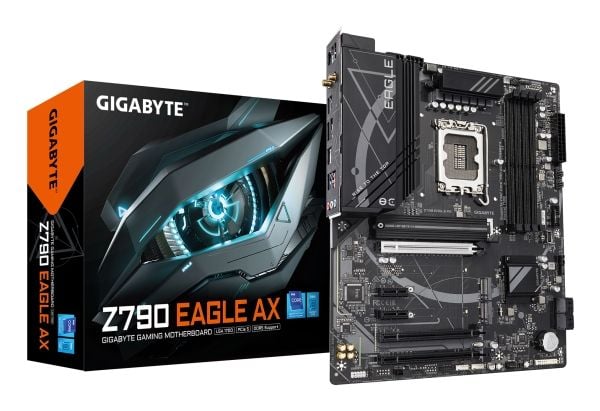 Gigabyte Z790 EAGLE AX - 1.0 - hovedkort - ATX - LGA1700-sokkel - Z790 Chipset - USB-C 3.2 Gen2, USB-C 3.2 Gen 1, USB 3.2 Gen 1, USB 3.2 Gen 2 - 2....