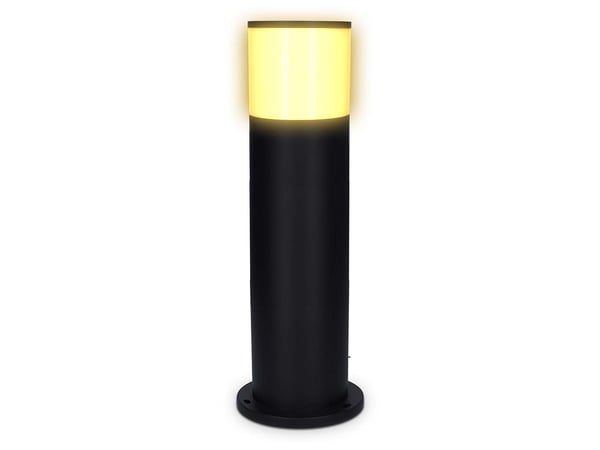 Nedis ZBLOP10RGBW, Gulvlys, Sort, Aluminium, IP65, Fasade, Hage, Gulvmontering