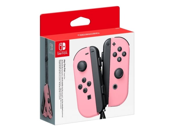 NINTENDO Joy-Con (L)/(R) - Håndkonsoll - trådløs - pastellrosa (en pakke 2) - for Nintendo Switch