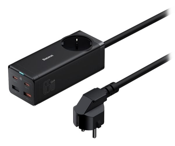 Baseus Charger Baseus GaN3 Pro AC+2U+2C Charger 230V 2xUSB-A 2xUSB-C 65W