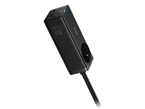 Baseus Charger Baseus GaN3 Pro AC+2U+2C Charger 230V 2xUSB-A 2xUSB-C 65W