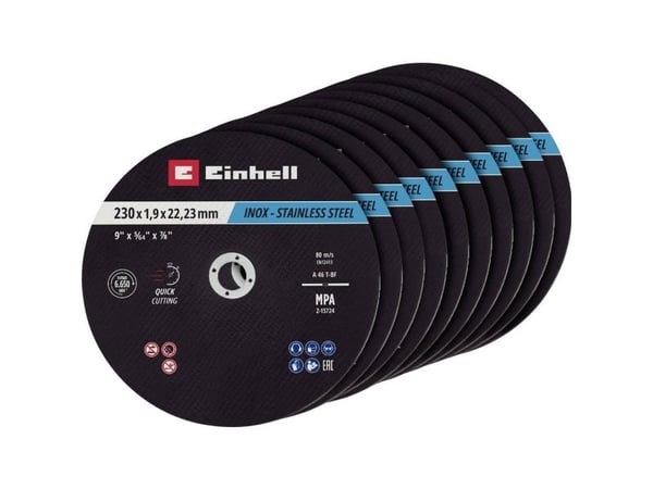 Einhell kappskive tynn Ø 230 x 2,0 mm 10 stk for vinkelsliper (711524)