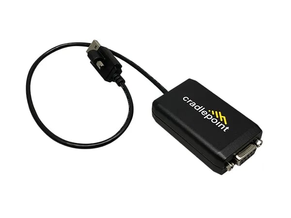 Cradlepoint - USB / seriell-kabel - USB (hann) skrubar til RS-232 (hunn) skrubar - 40 cm - tommelskruer - for S700 Series S700-C4D, S750-C4D