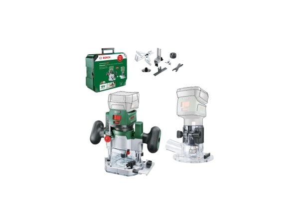 Bosch 0 603 9D5 002, Fresebase, Svart, Grønn, 30000 RPM, 10000 RPM, Batteri, 18 V