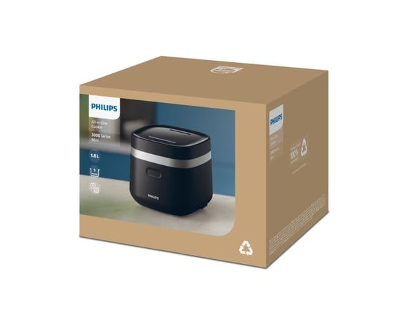 Philips 3000 series HD3090/80, Svart, Plast, 0,9 m, 436 W, 220-240ac, 50/60 Hz