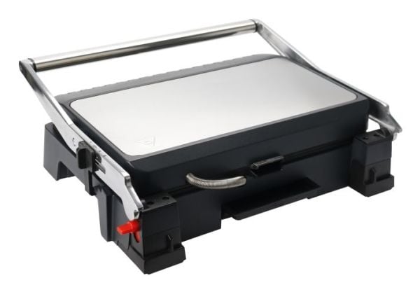 Emerio CG-130859, Sort, Rustfritt stål, Rektangulær, Rotasjon, 340 x 240 mm, 1 zone(s), Hengslet Lokk