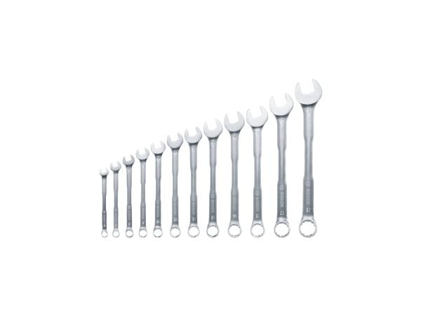 Bosch 1 600 A02 Z9D, 6,7,8,9,10,11,12,13,14,15,17,19 mm, Rustfritt stål, Kromvanadiumstål, Satin, 12 stykker