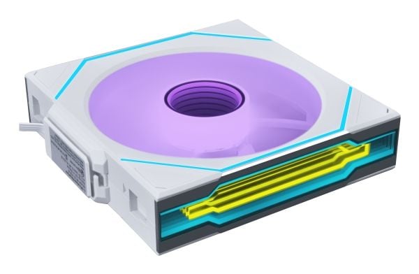 Lian Li UF-RSLIN120-1W, Vifte, 12 cm, 220 RPM, 2100 RPM, Hvit