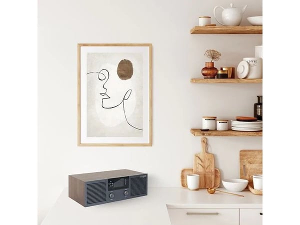 Radio Fem FM/DAB+/Internet CD Bluetooth Stereo Valnöt