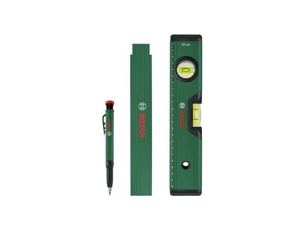 Bosch 1 600 A02 W7S, Ingeniørpresisjonsnivå, 0,25 m, Svart, Grønn