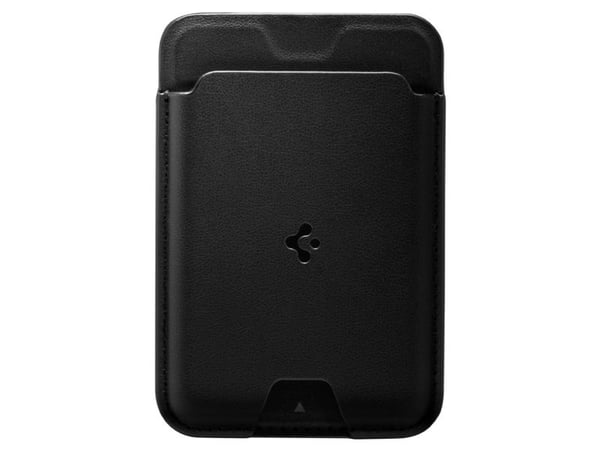 Spigen MagSafe 3 Cards Holder Valentinus, Korthållare, Svart, PU skinn, iPhone 12, 13, 14 Series MagArmor Case Apple MagSafe Case, 1 styck, 95 mm