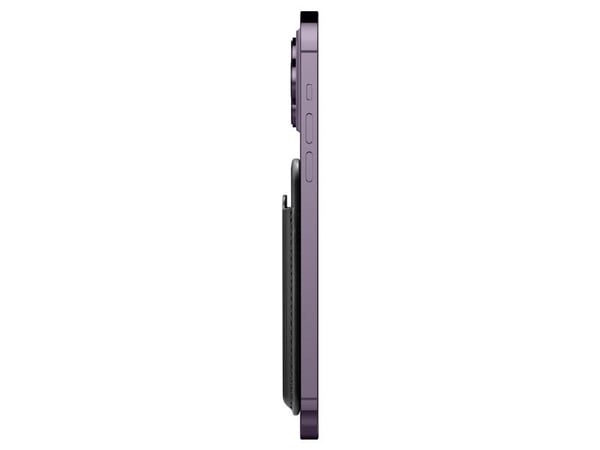 Spigen MagSafe 3 Cards Holder Valentinus, Korthållare, Svart, PU skinn, iPhone 12, 13, 14 Series MagArmor Case Apple MagSafe Case, 1 styck, 95 mm