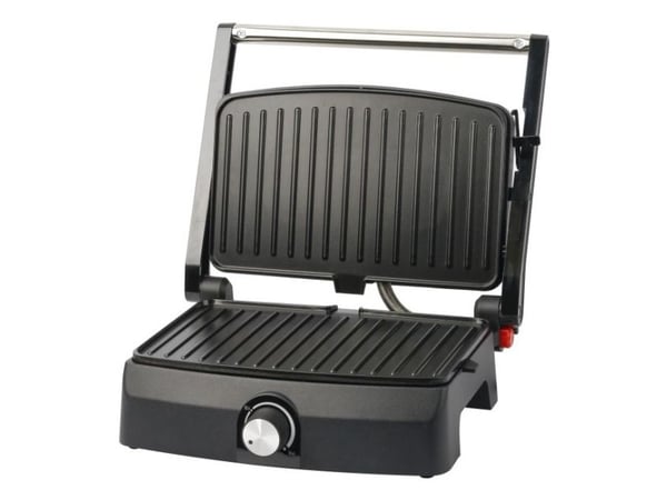 Emerio CG-130861, Sort, Rustfritt stål, Rektangulær, Rotasjon, 230 x 145 mm, 1 zone(s), Hengslet Lokk