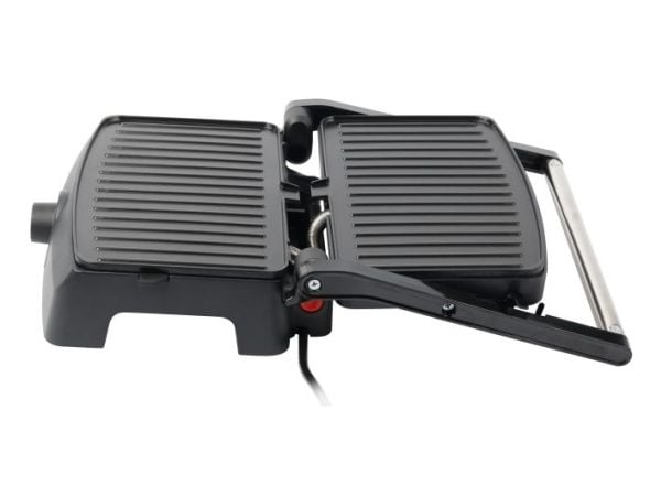 Emerio CG-130861, Sort, Rustfritt stål, Rektangulær, Rotasjon, 230 x 145 mm, 1 zone(s), Hengslet Lokk
