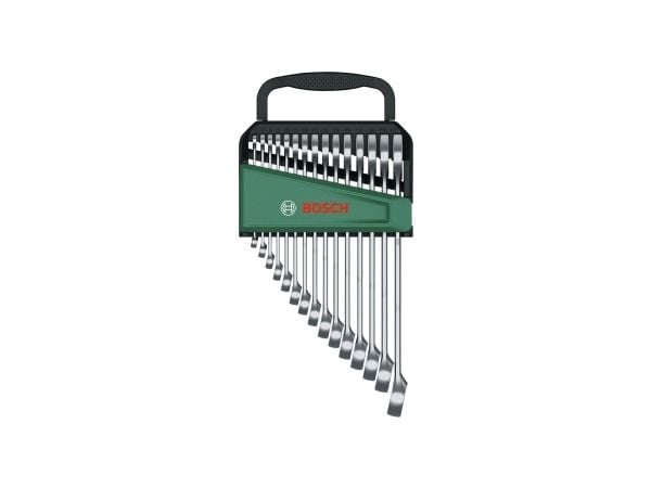 Bosch 1 600 A02 Z9E, 6,7,8,9,10,11,12,13,14,15,16,17,18,19,21 mm, Ruostumaton teräs, Kromivanadiini-teräs, Satiini, 15 kpl
