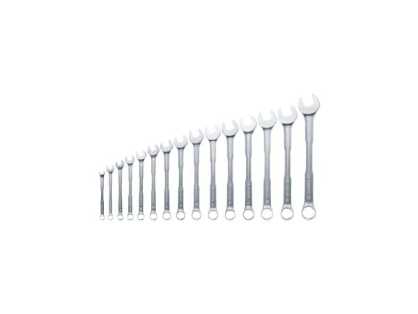 Bosch 1 600 A02 Z9E, 6,7,8,9,10,11,12,13,14,15,16,17,18,19,21 mm, Rustfritt stål, Kromvanadiumstål, Satin, 15 stykker