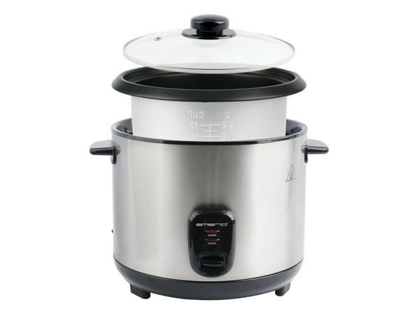 Emerio RCE-132390, Rustfritt stål, 2,2 l, Rotasjon, Glass, 900 W, 300 mm