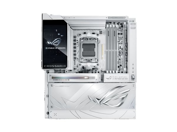 ASUS ROG CROSSHAIR X870E GLACIAL - Hovedkort - utvidet ATX (E-ATX) - Socket AM5 - AMD X870E Chipset - USB4, USB-C 3.2 Gen2, USB 3.2 Gen 2, USB 3.2 ...