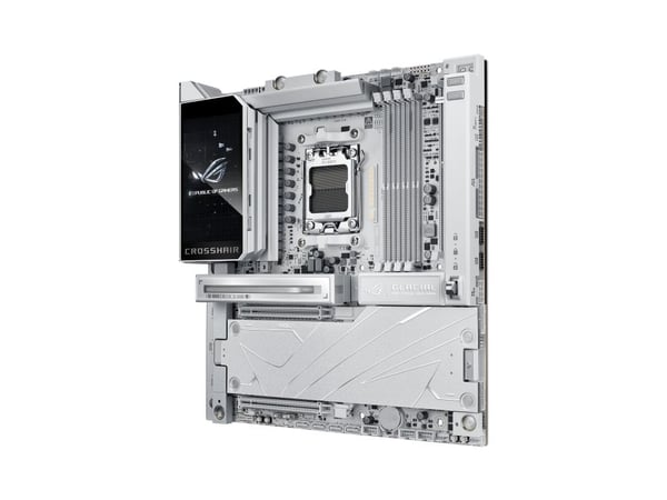ASUS ROG CROSSHAIR X870E GLACIAL - Hovedkort - utvidet ATX (E-ATX) - Socket AM5 - AMD X870E Chipset - USB4, USB-C 3.2 Gen2, USB 3.2 Gen 2, USB 3.2 ...