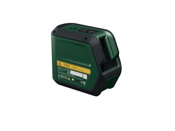 Bosch AdvancedLevel 2G, 15 m, 0,4 mm/m, 4°, Rød, Linjevater, Svart, Grønn