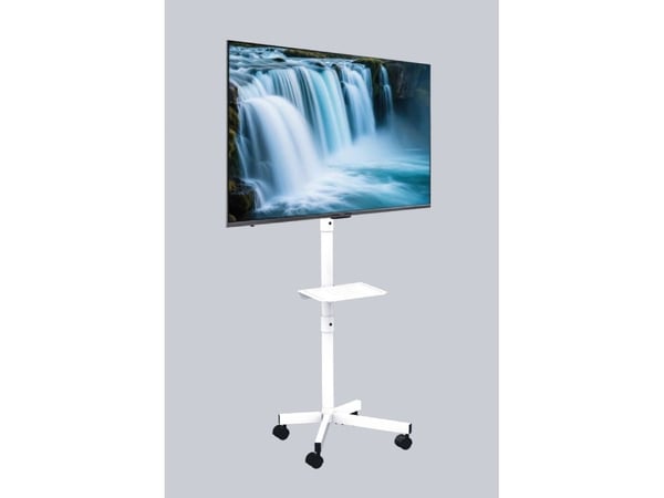 Gembird - Vogn - for TV - with caster wheels, tilt - låsbar - stål - hvit - skjermstørrelse: 32"-55"
