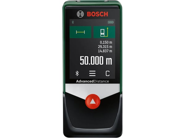 Bosch AdvancedlDistance 50C, Laser avstandsmåler, m, Flerfarget, Digital, 50 m, 0,05 m