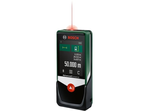 Bosch AdvancedlDistance 50C, Laser avstandsmåler, m, Flerfarget, Digital, 50 m, 0,05 m