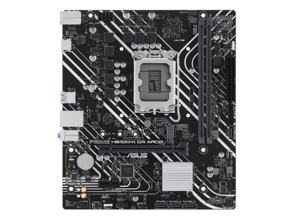 ASUS PRIME H610M-K D4 - Hovedkort - micro ATX - LGA1700-sokkel - H610 Chipset - USB 3.2 Gen 1 - Gigabit LAN - innbygd grafikk (CPU kreves) - HD-lyd...