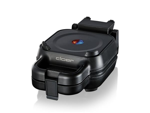 Cloer 6150, 4 vafler, Trekant, Svart, Plast, 800 W, 220 - 240 V