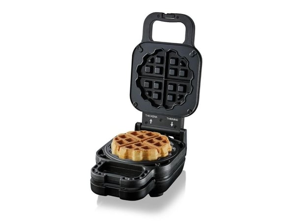 Cloer 6150, 4 vafler, Trekant, Svart, Plast, 800 W, 220 - 240 V