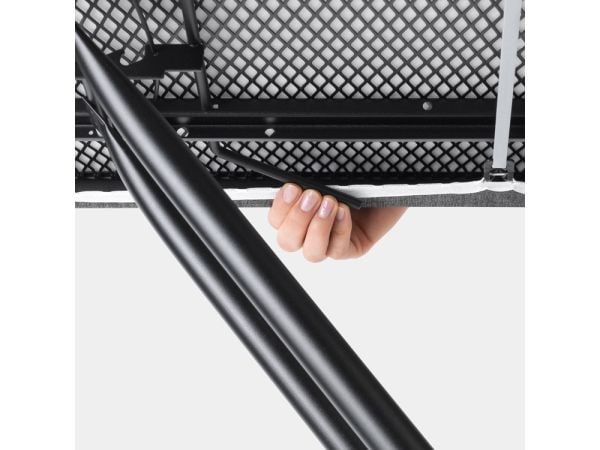 Brabantia 236143, Full-størrelse strykebrett, Bomull, Dampjernstasjon, Grå, Grå, 450 x 1240 mm