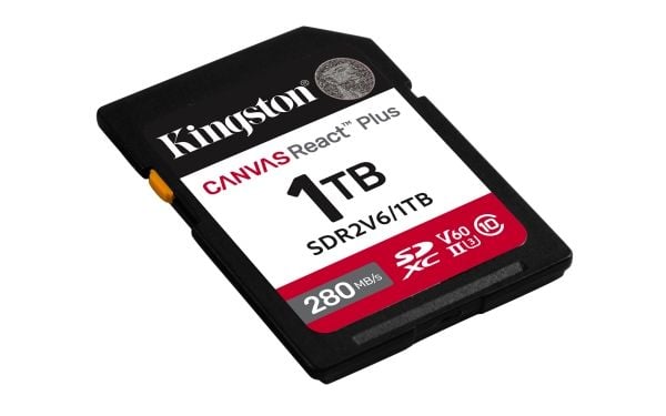 Kingston Canvas React Plus - Flashminnekort - 1 TB - Video Class V60 / UHS-II U3 / Class10 - SDXC UHS-II