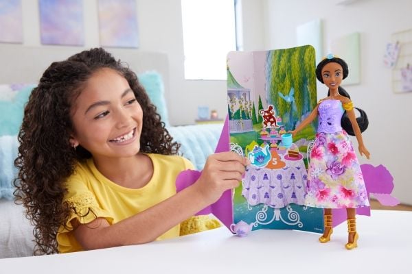 Disney Princess SPIN & REVEAL Jasmine Doll, Motedukke, Jente, 3 år, Jente, 279,4 mm, 300 g